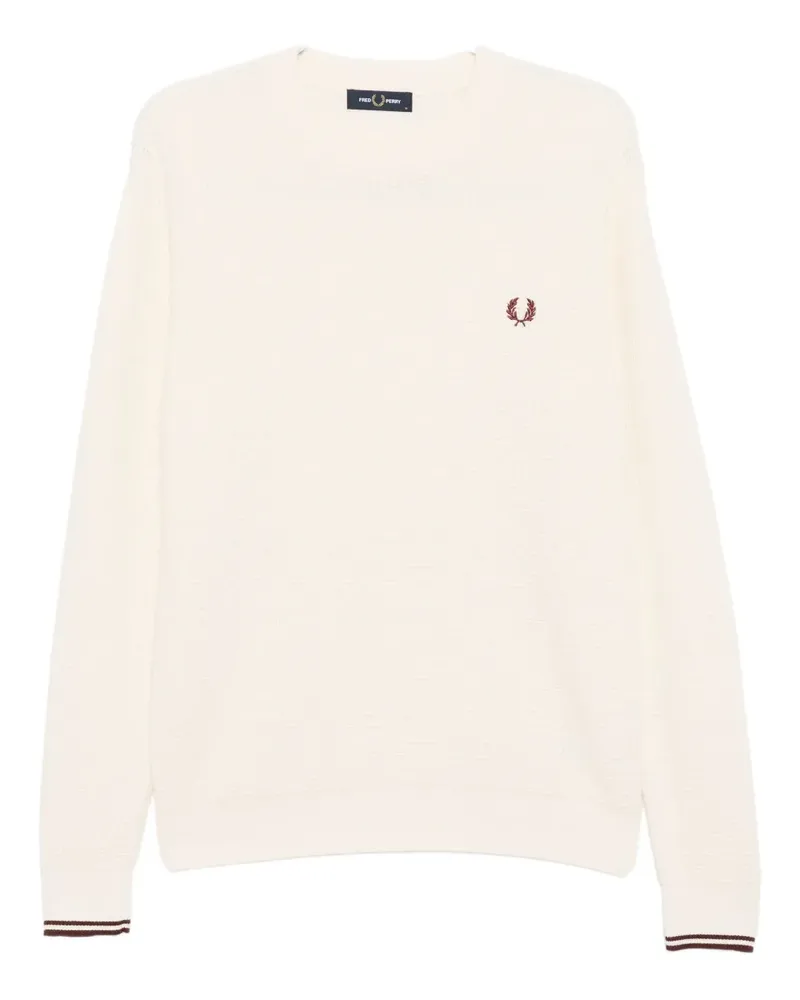 Fred Perry Pullover mit Logo-Stickerei - Nude Nude