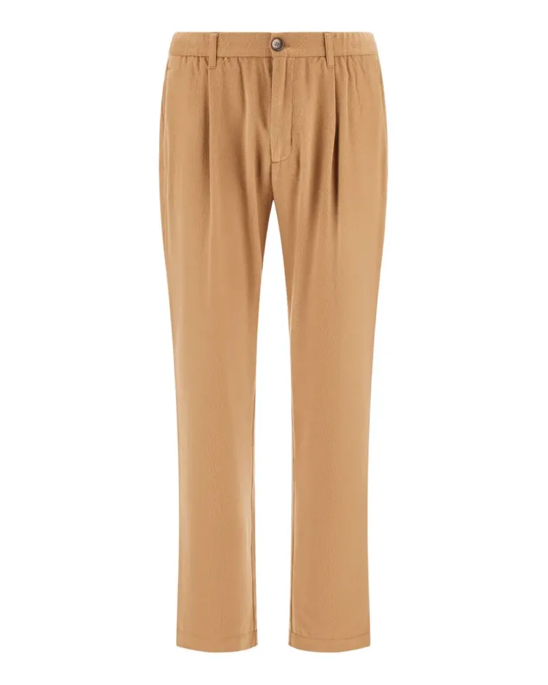 Herno Flanellhose mit Faltendetail - Nude Nude