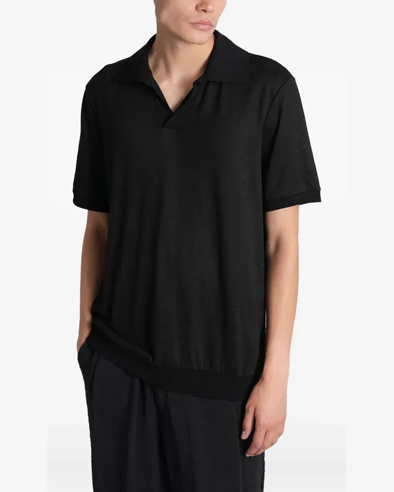 Giorgio Armani Klassisches T-Shirt - Schwarz Schwarz