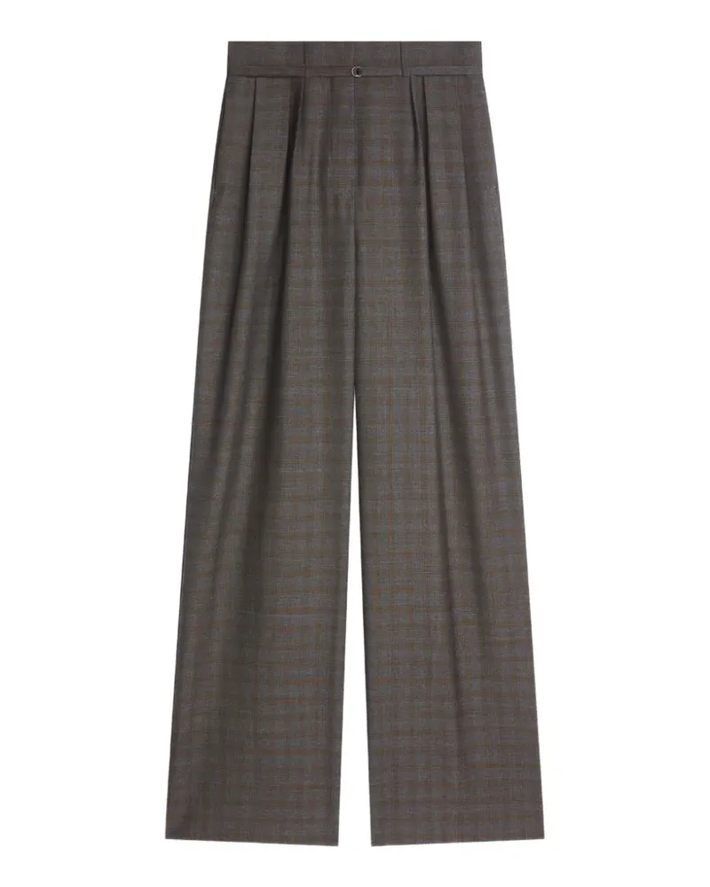 Dries van Noten Wollhose mit Gürtel - Grau Grau