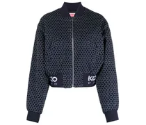 Bomberjacke mit Stickerei - Blau