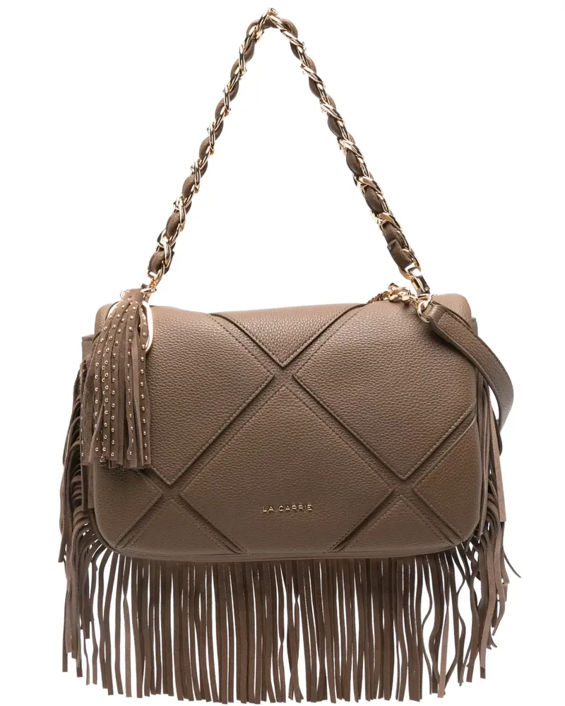 LA CARRIE Isabel tassel fringed shoulder bag - Braun Braun