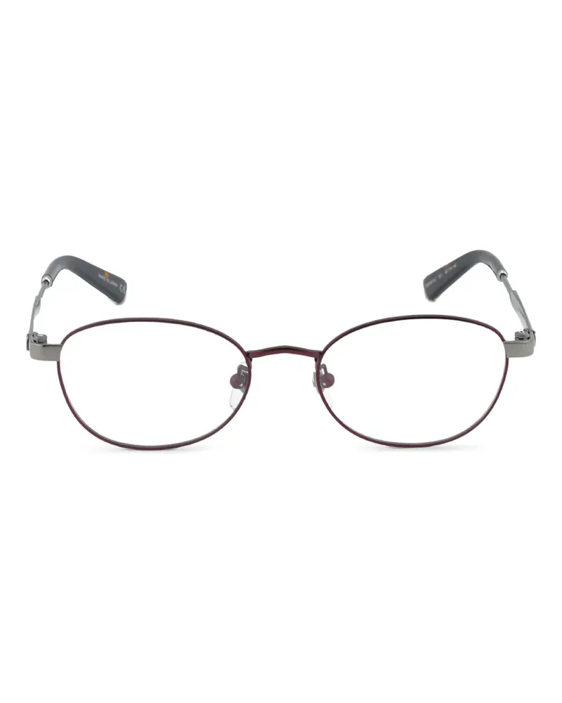 Gucci Brille mit ovalem Gestell - Rot Rot