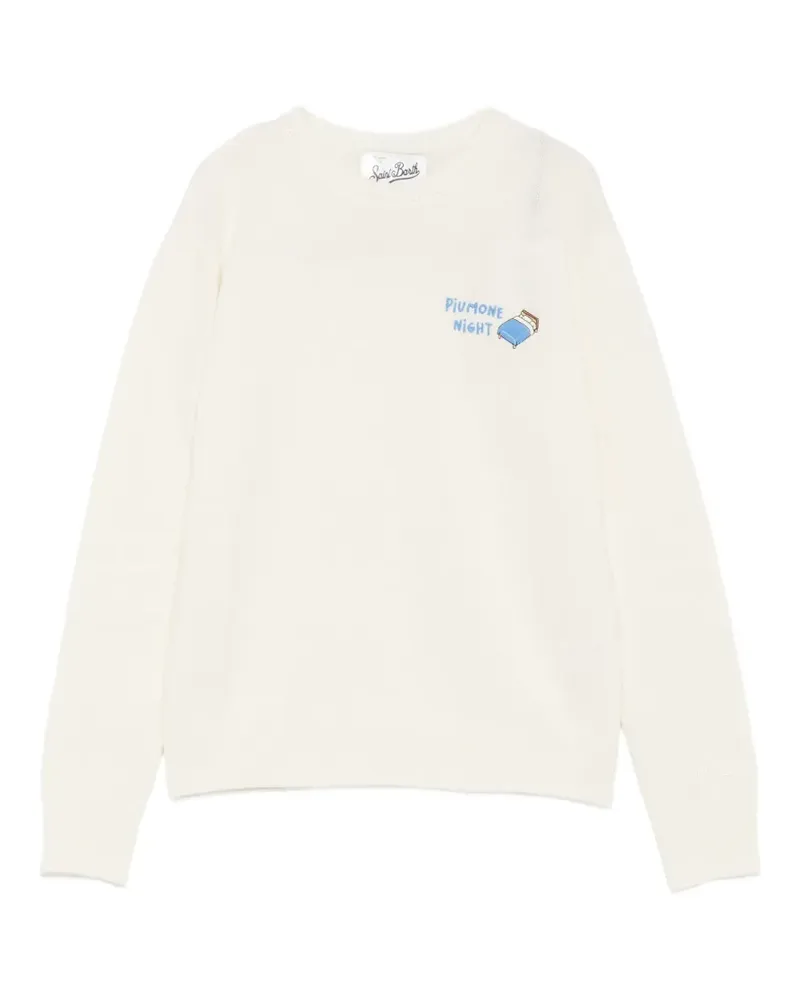MC2 Saint Barth embroidered crew-neck sweater - Weiß Weiß