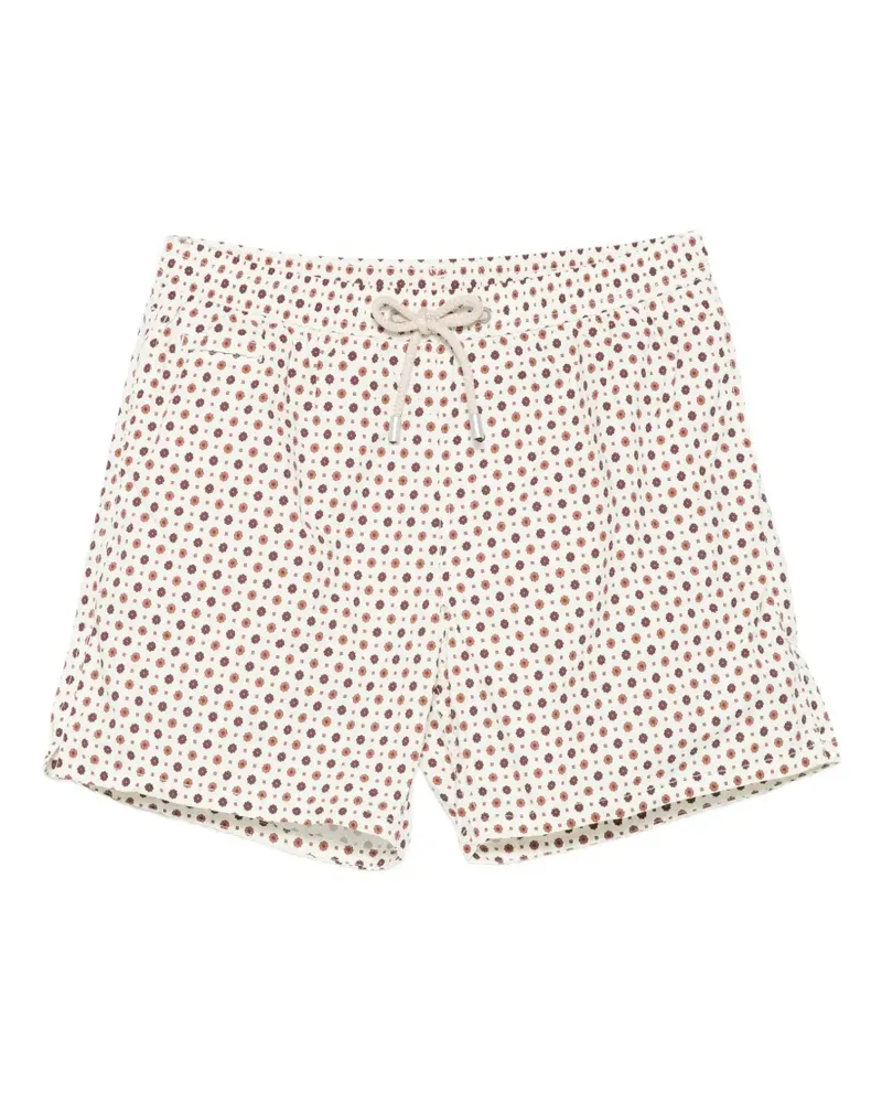 MC2 Saint Barth floral-print drawstring swim shorts - Nude Nude