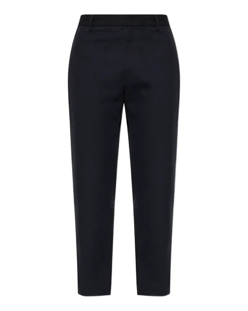 Jil Sander creased cotton trousers - Blau Blau