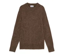 Gebürsteter Pullover - Braun