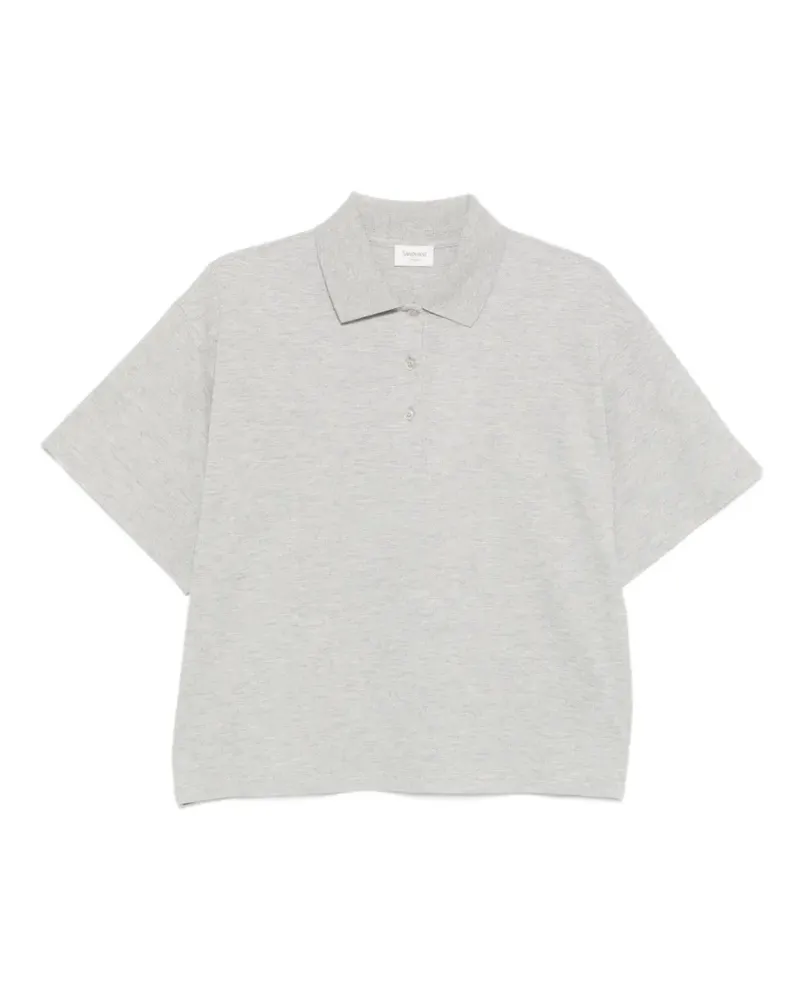Saint Laurent buttoned polo shirt - Grau Grau