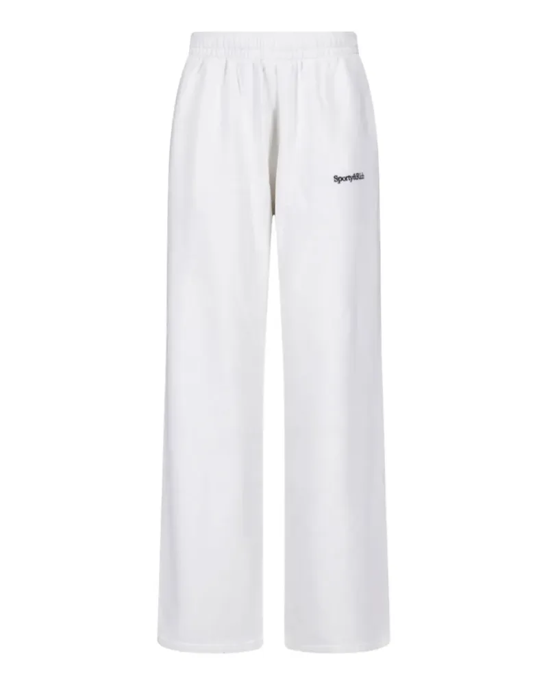 SPORTY & RICH Blakely logo-print track pants - Weiß Weiß