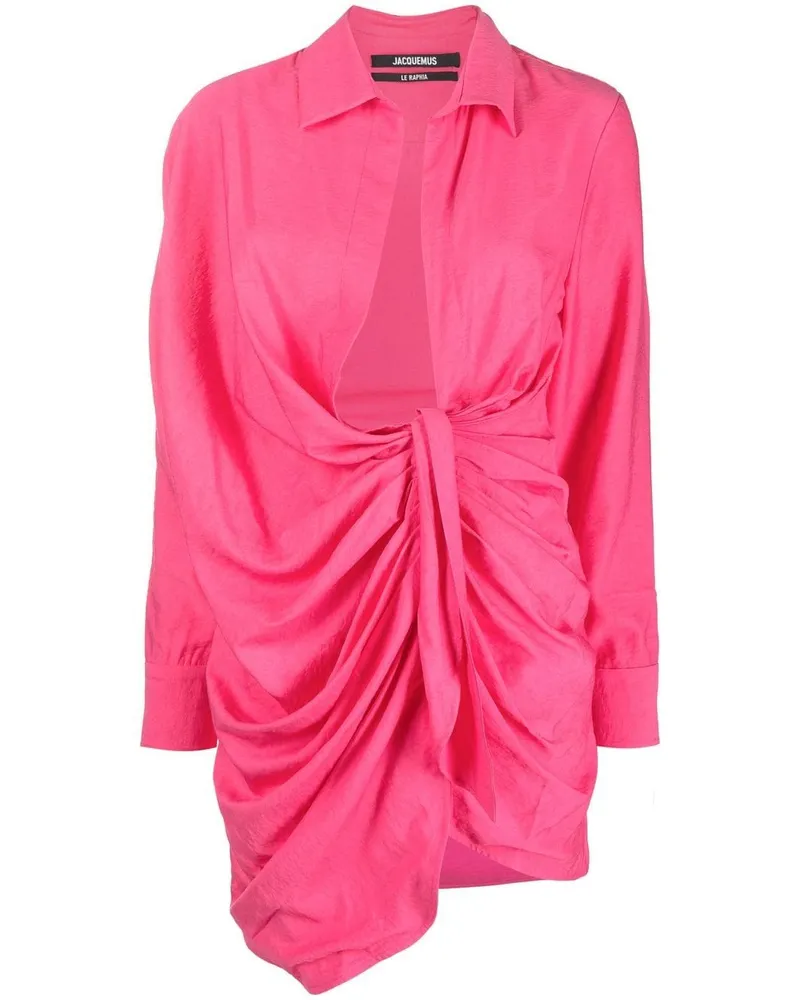 Jacquemus La Robe Bahia Hemdkleid - Rosa Rosa