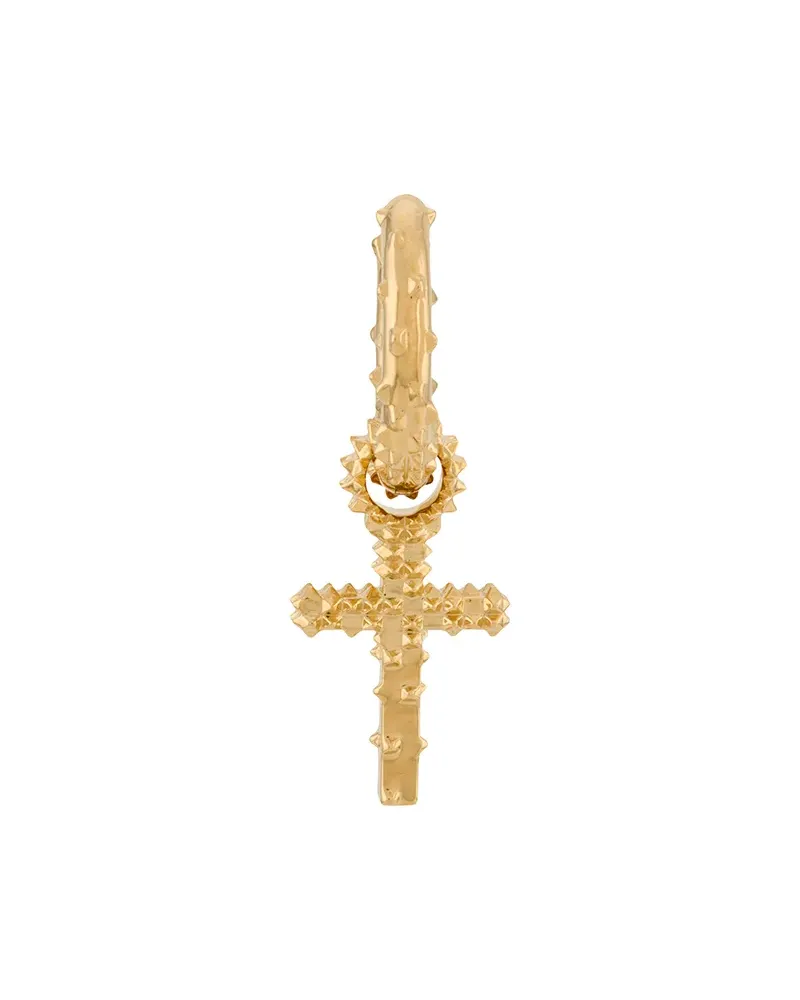 KASUN LONDON Creolen mit Kreuz - Gold Gold