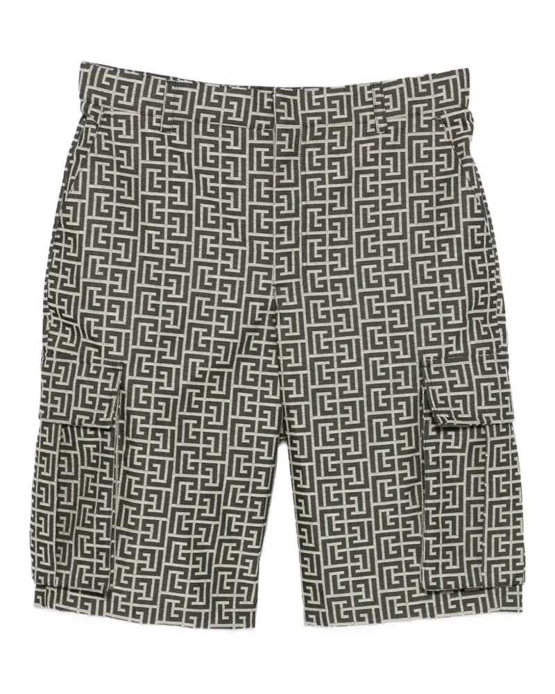 Balmain Monogram cargo shorts - Schwarz Schwarz