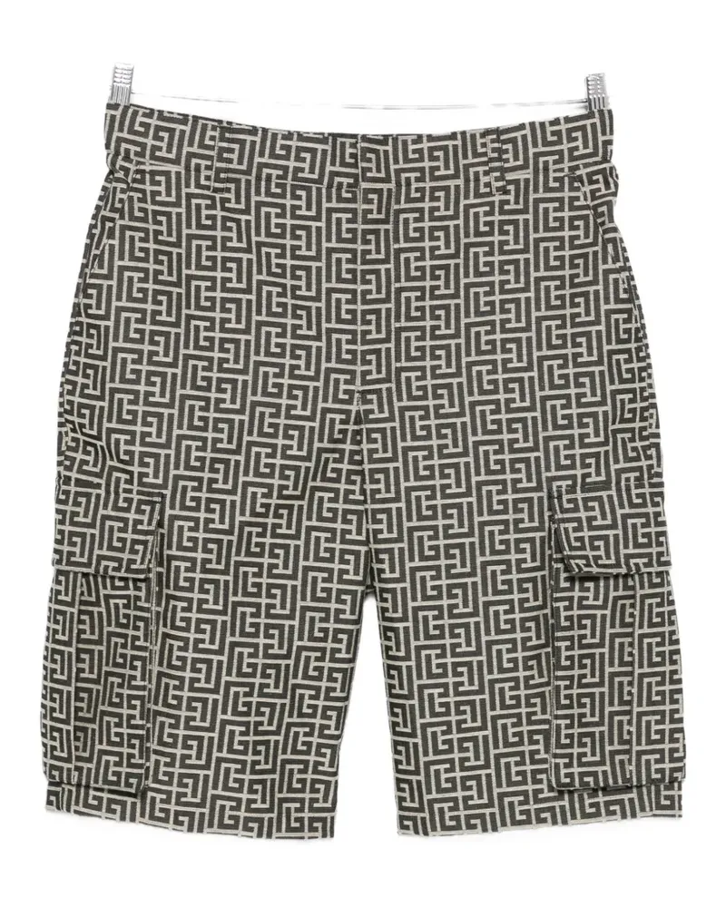 Balmain Monogram cargo shorts - Schwarz Schwarz