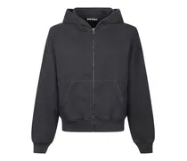 Hoodie mit Reißverschluss - Schwarz