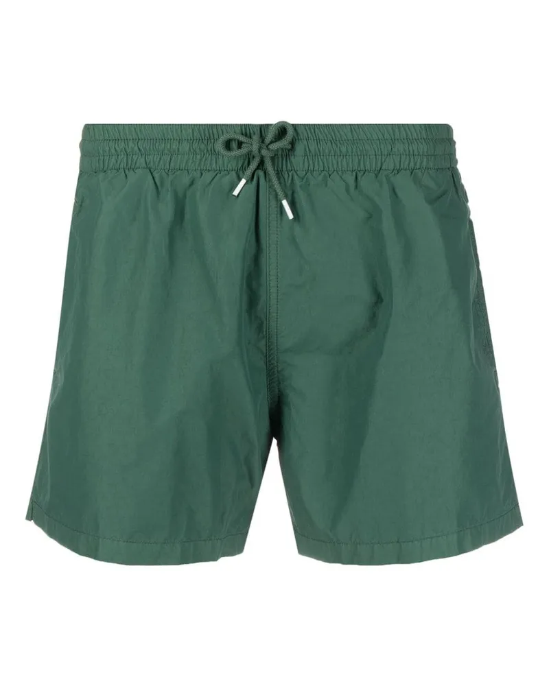 Boglioli Badeshorts mit Klappentasche - Grün Grün