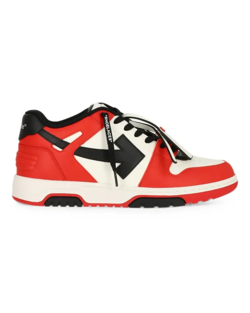 OFF-WHITE Out Of Office colour-block sneakers - Rot Rot