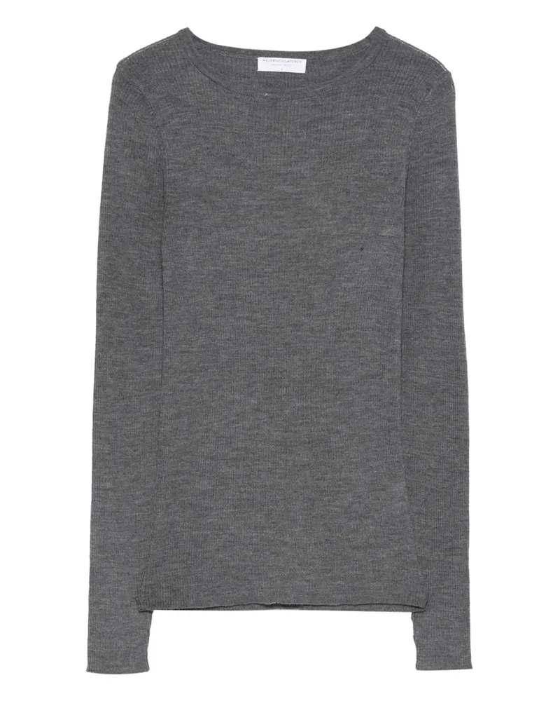 Majestic Geripptes Tanktop - Grau Grau