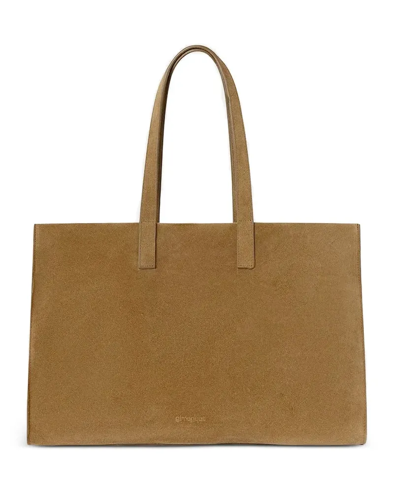 GIMAGUAS Großer Ledershopper - Nude Nude