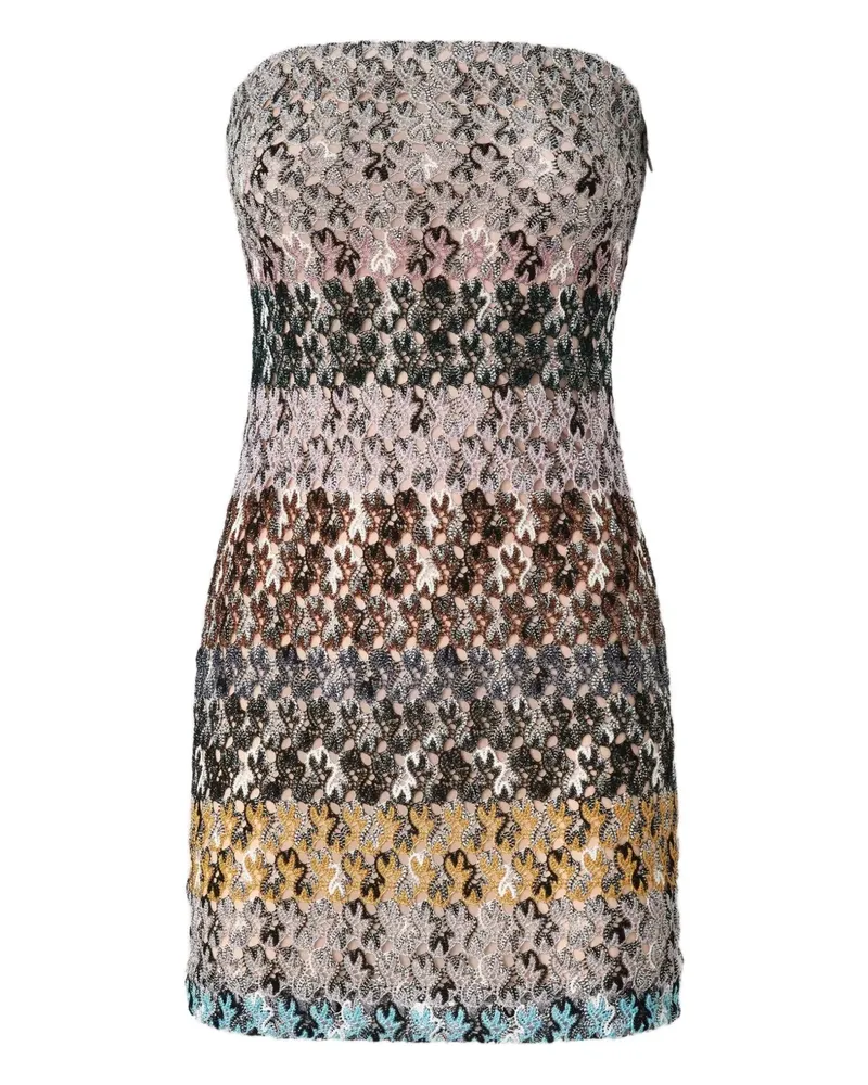 Missoni Schulterfreies Minikleid mit Verzierung - Braun Braun