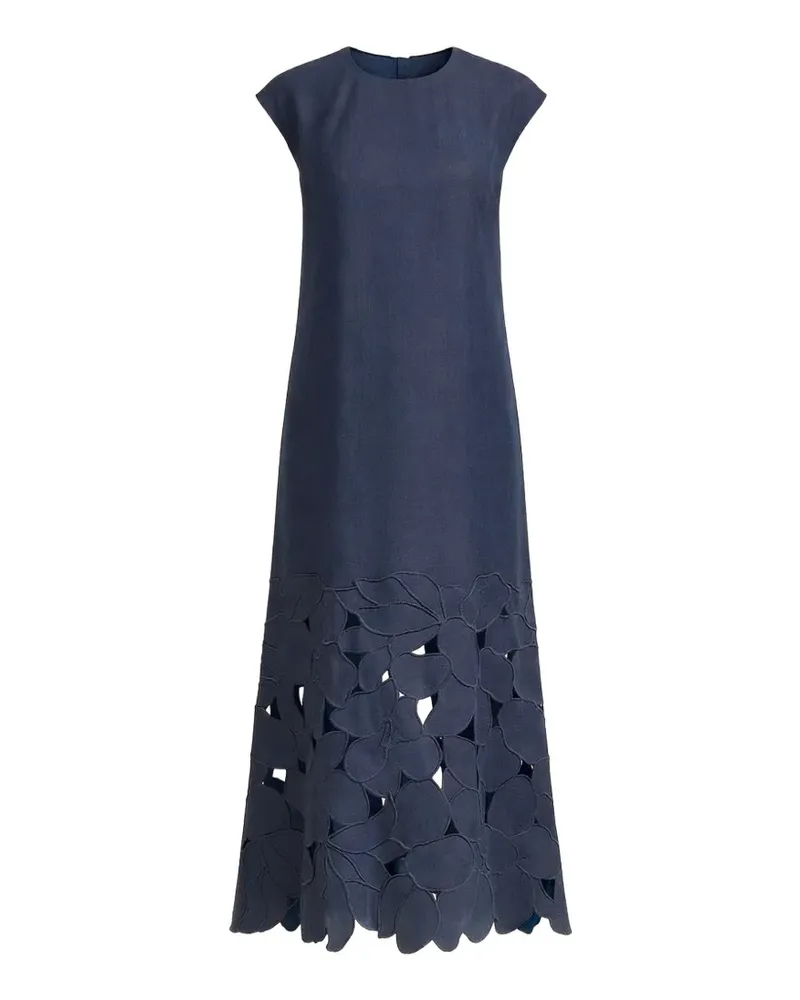 Sachin & Babi Sabette floral laser-cut midi dress - Blau Blau