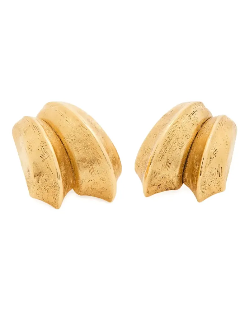 Saint Laurent double blade earrings - Gold Gold