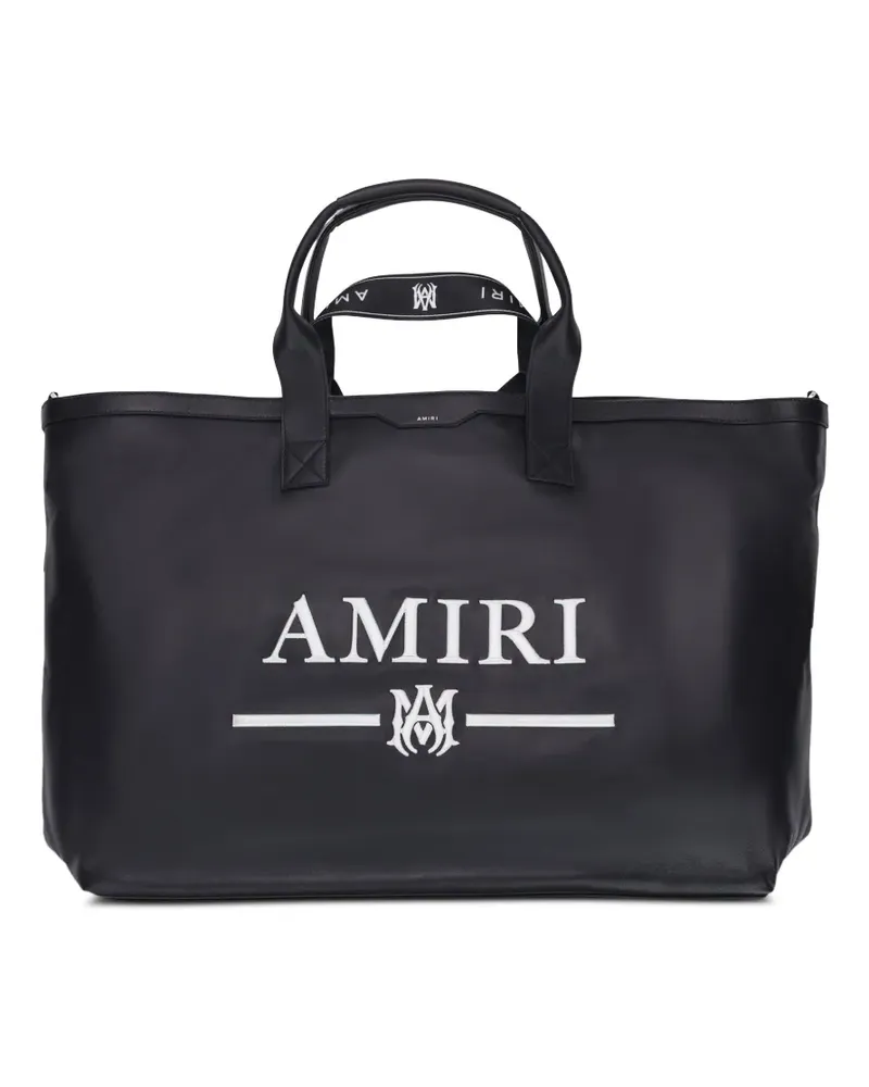 Amiri Shopper mit Logo-Stickerei - Schwarz Schwarz