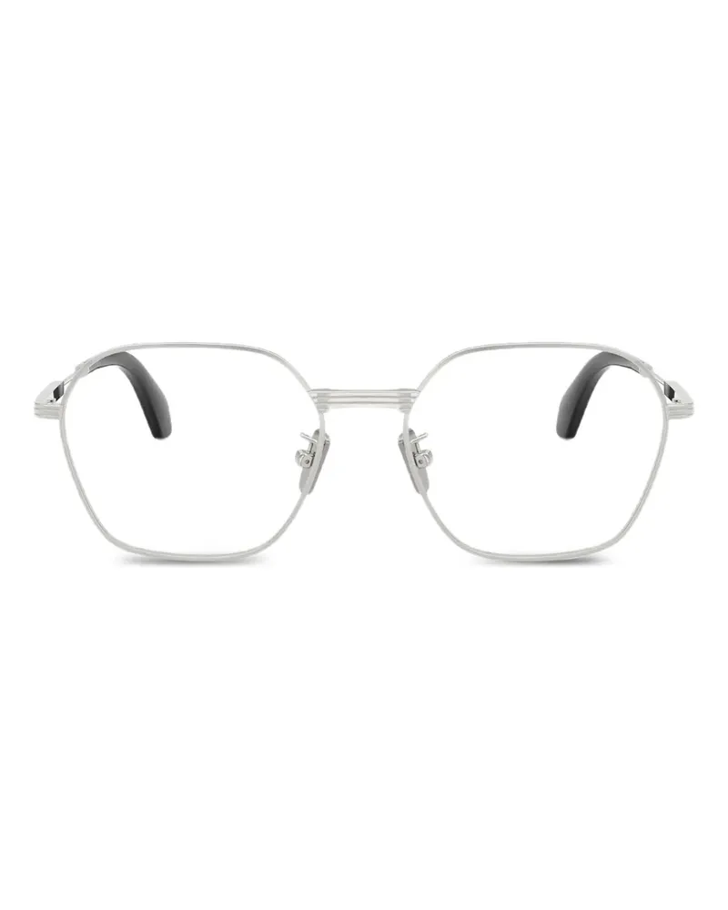 Moncler Brille mit geometrischem Gestell - Silber Silber