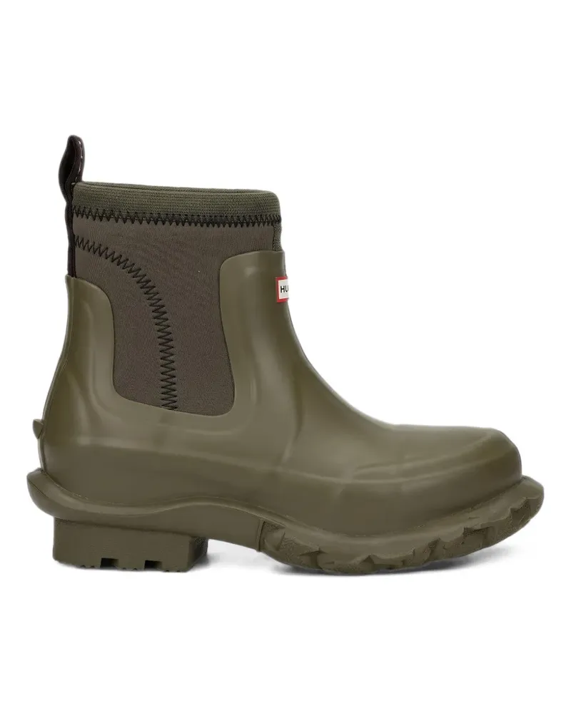 Hunter Stiefel mit Logo-Patch - Grün Grün