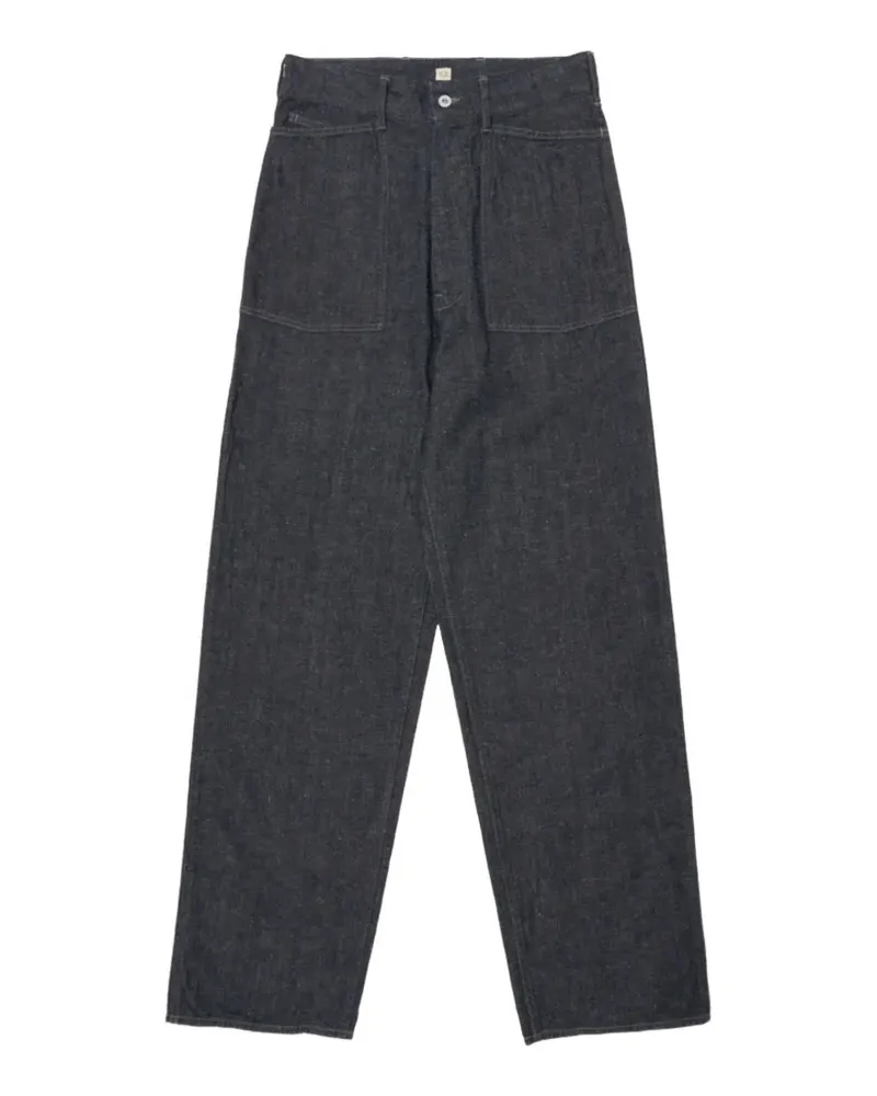 Taiga Takahashi Jeans mit aufgesetzter Tasche - Blau Blau