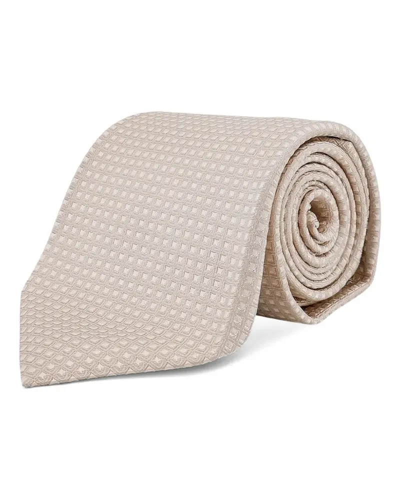 Tom Ford Gemusterte Krawatte - Nude Nude