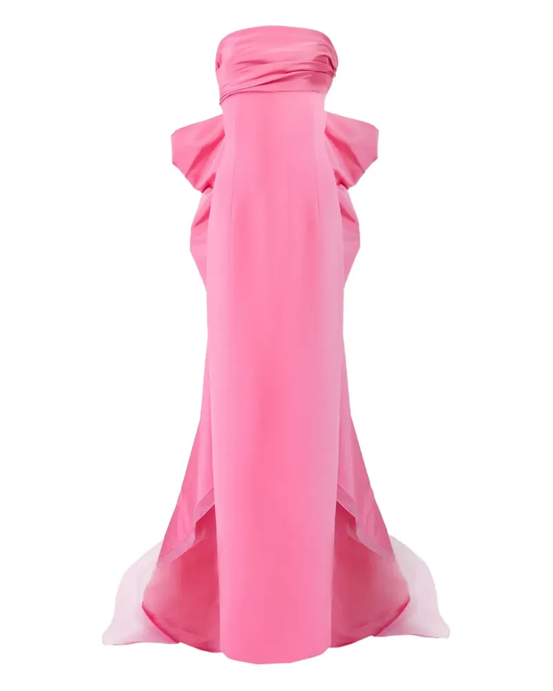 Carolina Herrera New York Maxikleid mit Schleifendetail - Rosa Rosa