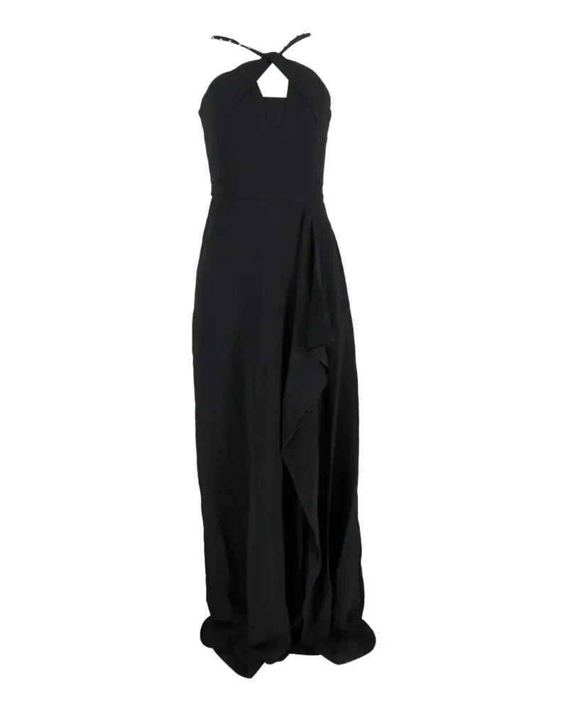 Roland Mouret embellished-strap maxi dress - Schwarz Schwarz