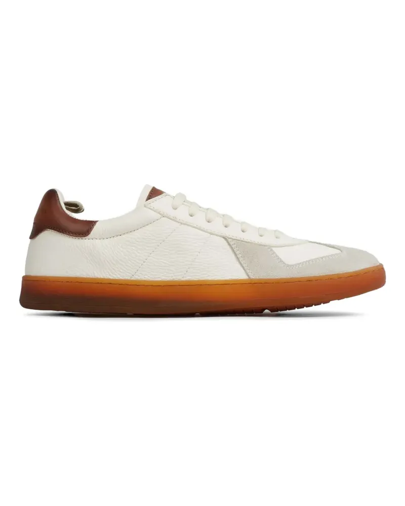 Officine Creative Italia Militia 001 panelled leather sneakers - Weiß Weiß