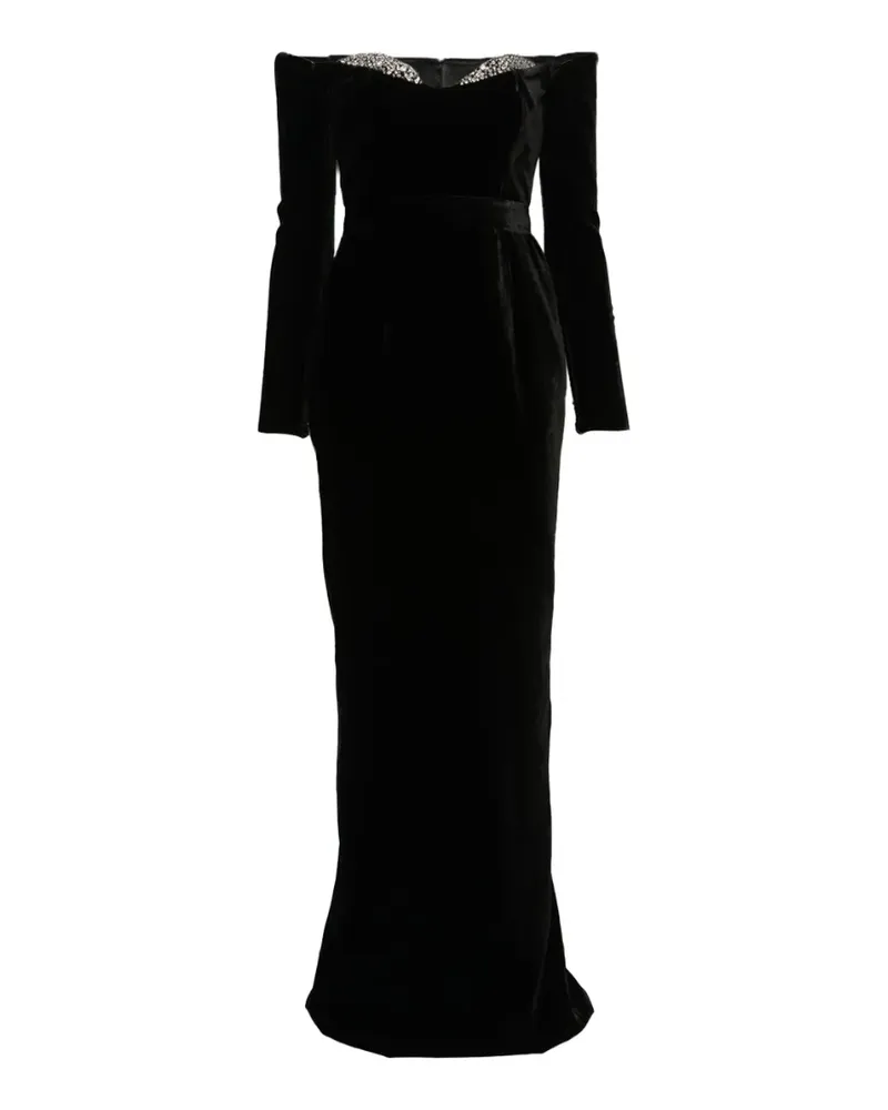 The New Arrivals Ilkyaz Ozel Farah maxi dress - Schwarz Schwarz