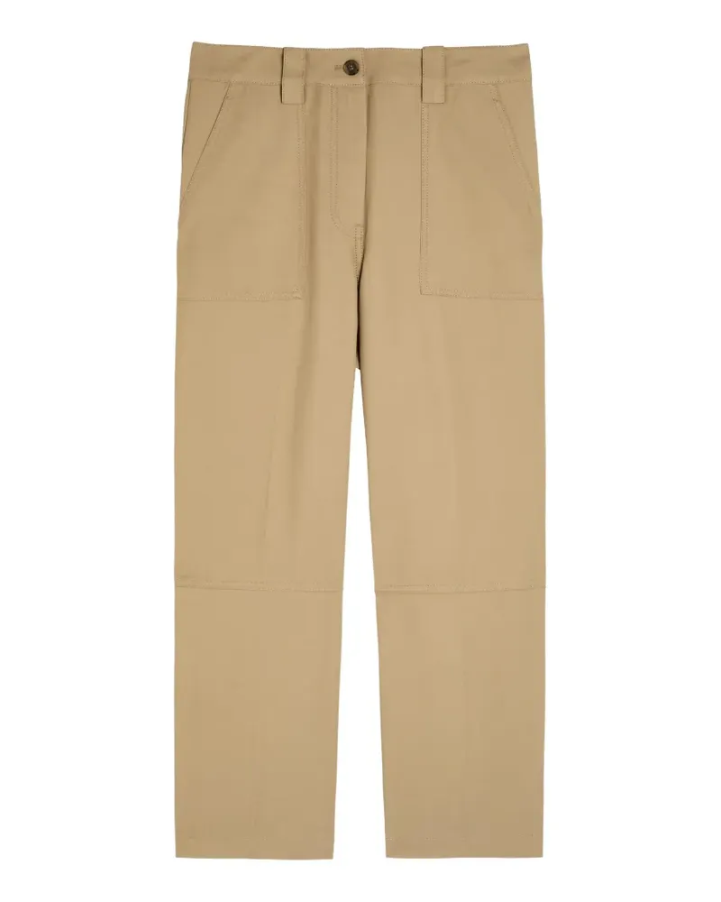 3.1 phillip lim patch-pocket straight-leg trousers - Nude Nude