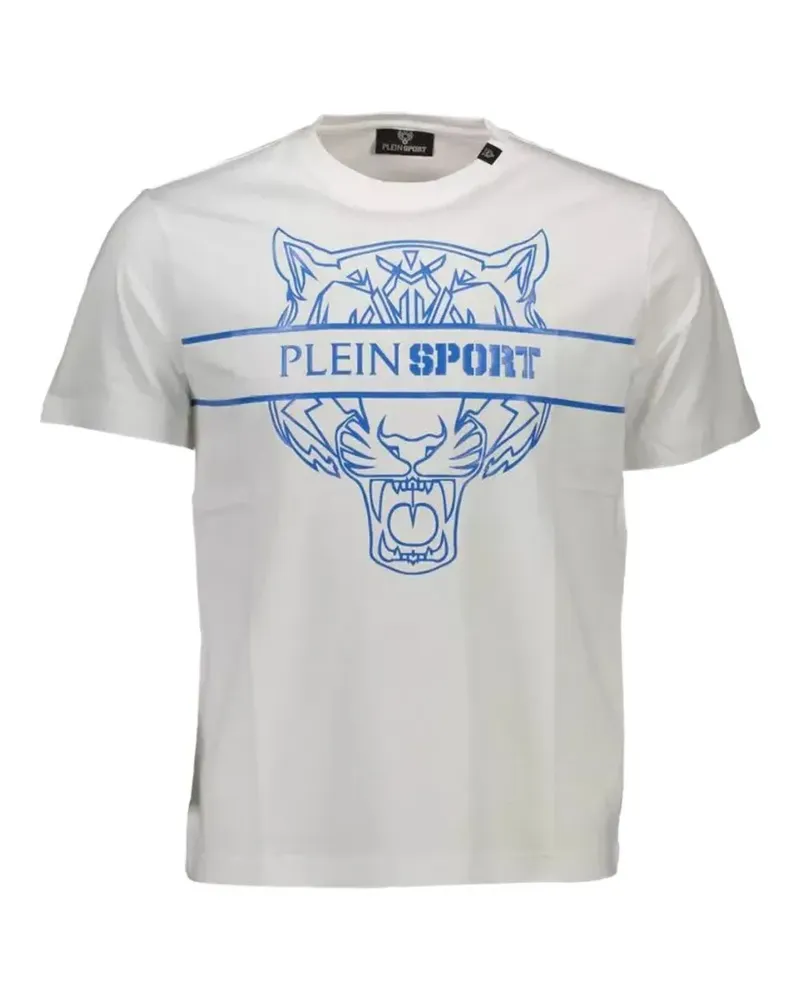 Philipp Plein tiger-print cotton t-shirt - Weiß Weiß