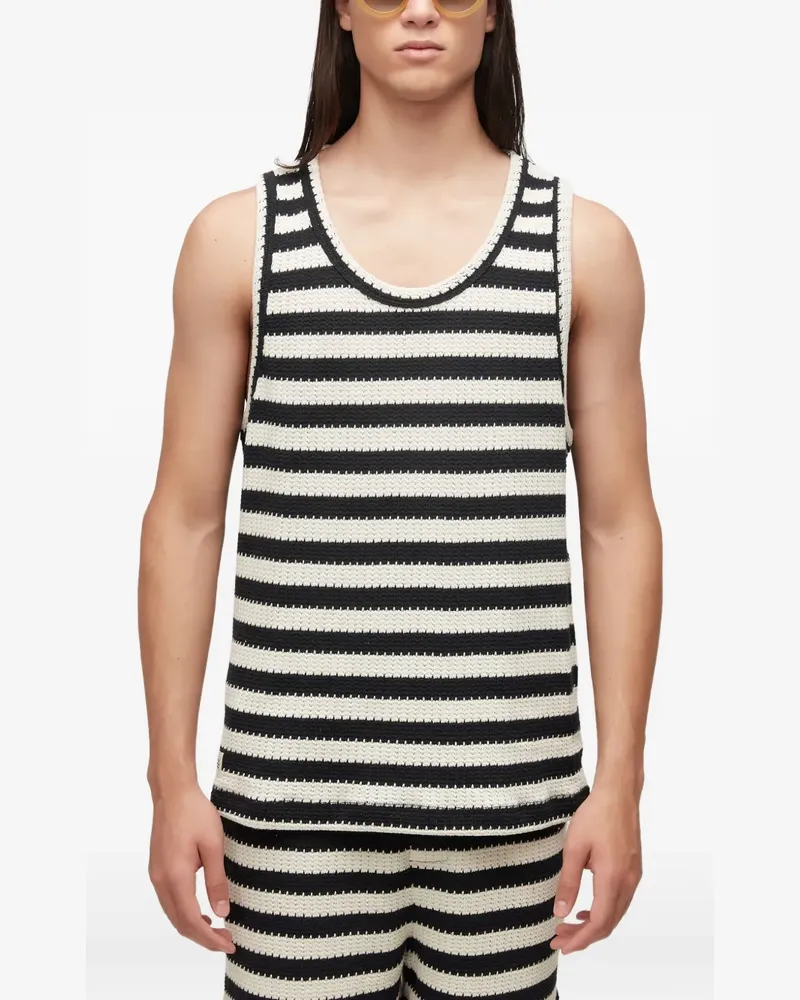 Osklen striped tank top - Schwarz Schwarz