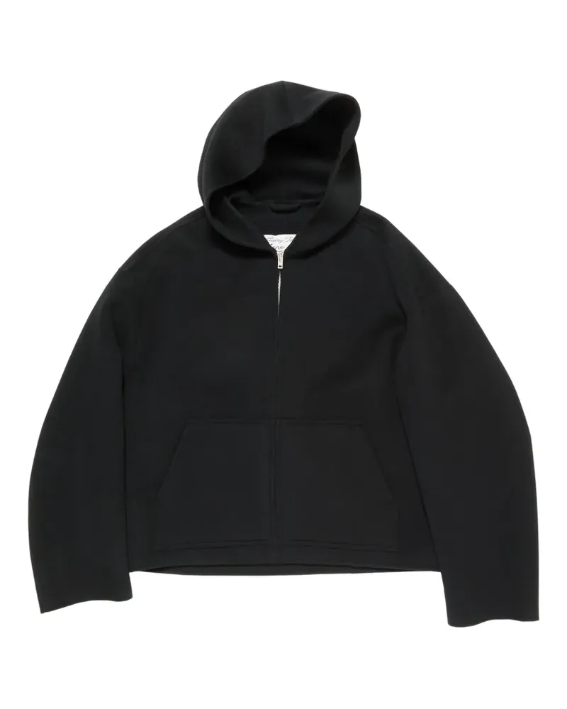 Acne Studios Kapuzenjacke mit Reißverschluss - Schwarz Schwarz