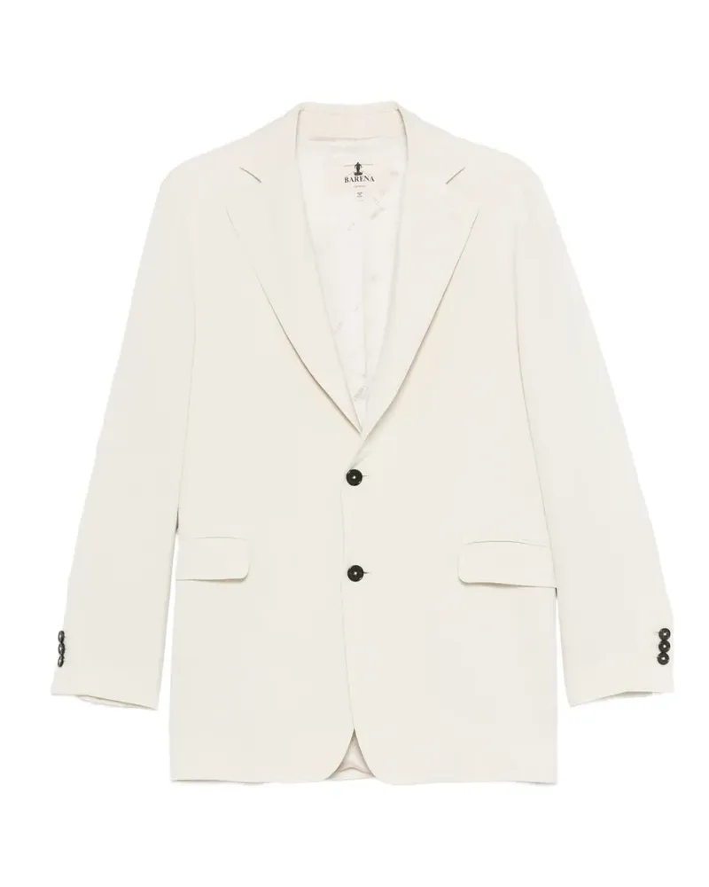 BARENA button flap-pocket blazer - Nude Nude