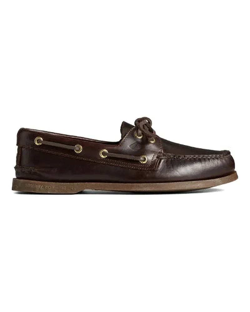 Sperry Top Sider 2-Eye soft-leather boat shoes - Braun Braun