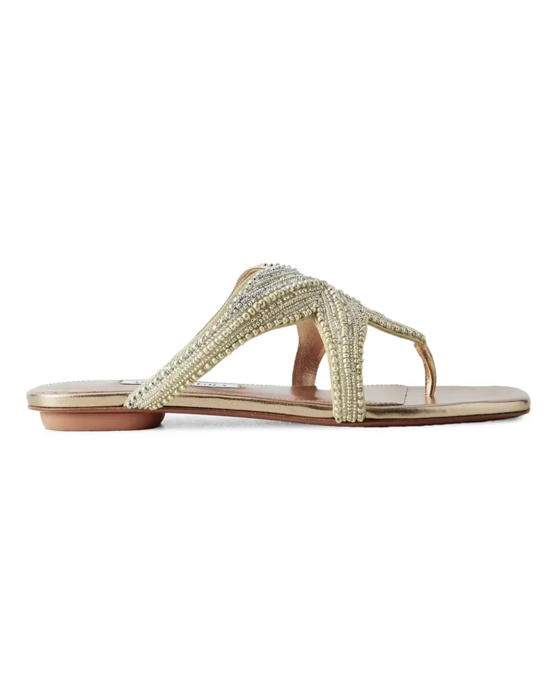 Aquazzura Reef Star Sandalen - Gold Gold