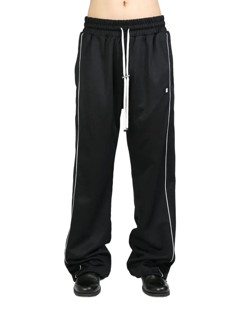 Amiri contrast-trim drawstring track pants - Schwarz Schwarz