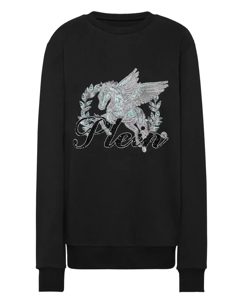 Philipp Plein Sweatshirt mit Kristallen - Schwarz Schwarz