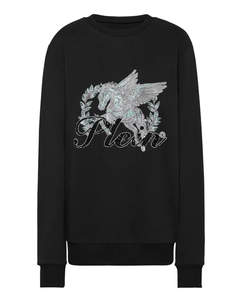 Philipp Plein Sweatshirt mit Kristallen - Schwarz Schwarz