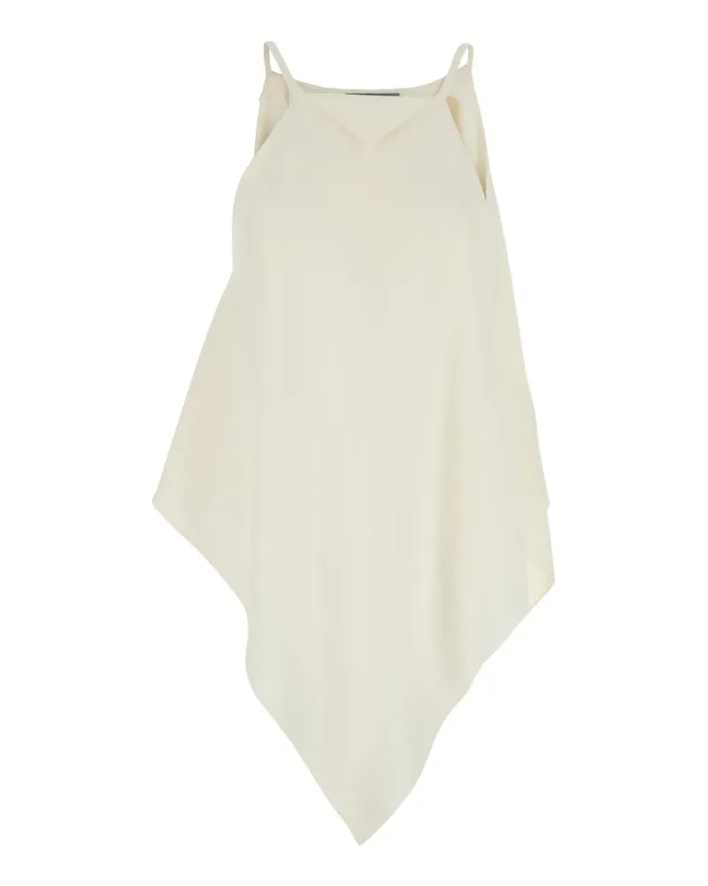 Balenciaga square-neck top - Nude Nude