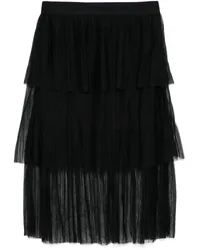 DKNY tiered midi skirt Schwarz