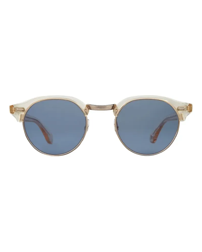 Garrett Leight round-frame sunglasses - Nude Nude
