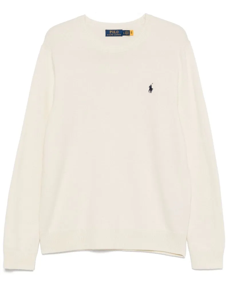 Ralph Lauren Pullover mit Polo Pony-Stickerei - Nude Nude