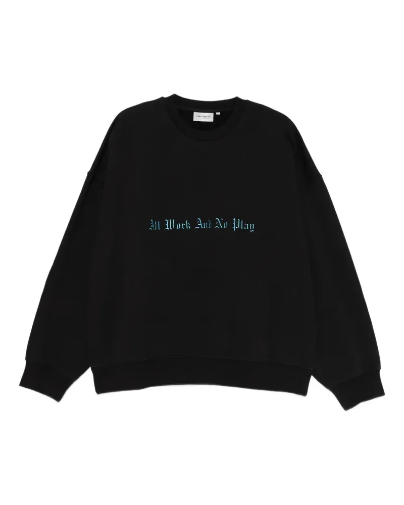 Carhartt WIP No Play Sweatshirt mit grafischem Print - Schwarz Schwarz