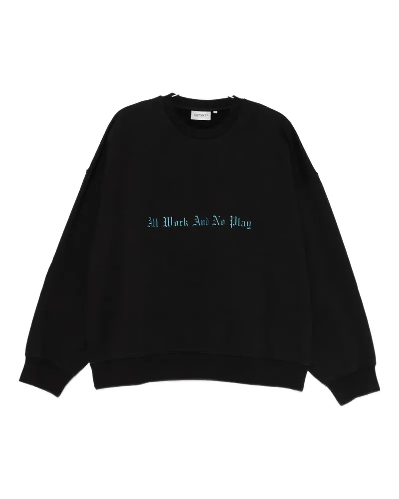 Carhartt WIP No Play graphic-print sweatshirt - Schwarz Schwarz